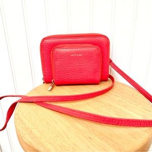 Matt & Nat coral small crossbody clutch